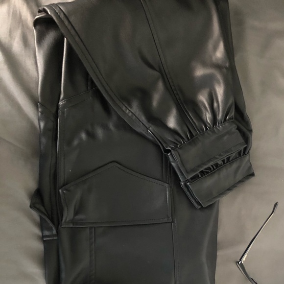 leather joggers - Picture 1 of 2